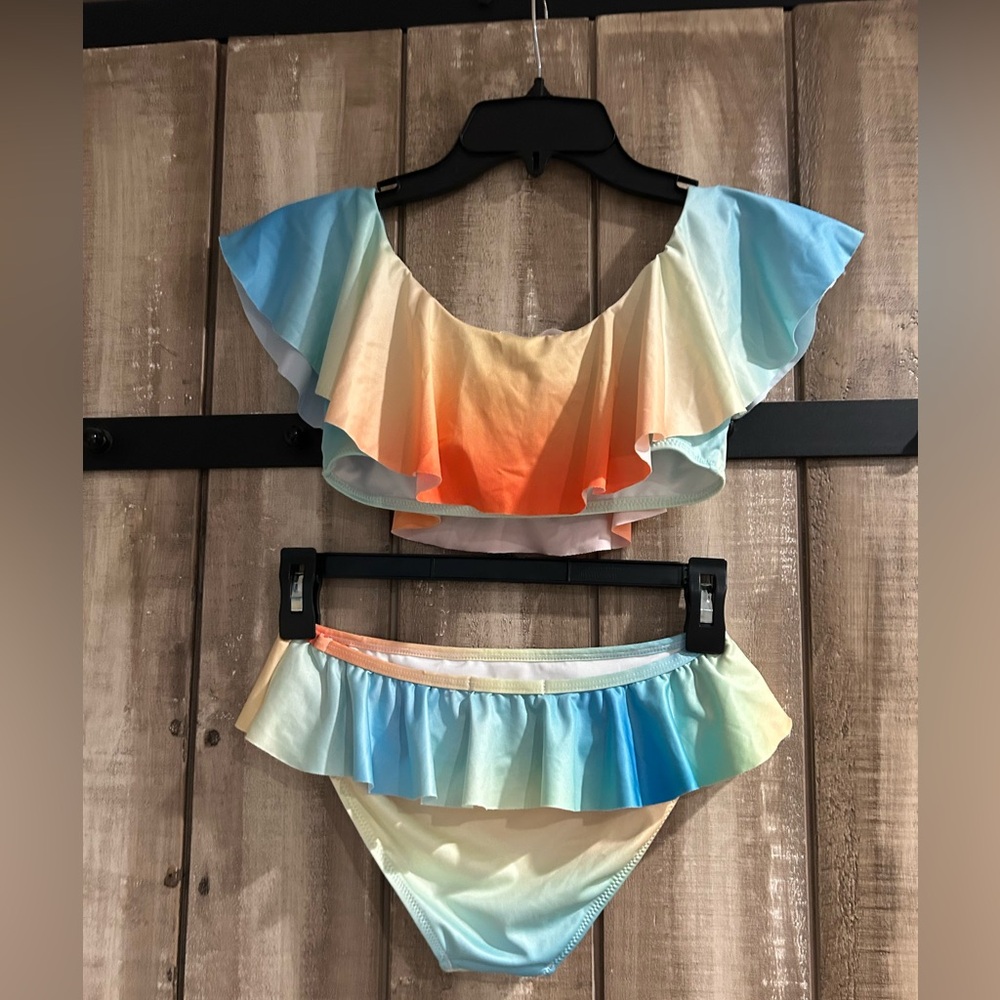 Girls Stella Cove ombré bikini, 12 - Picture 4 of 8